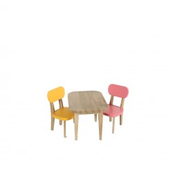 Wooden Table & 2 Chairs...