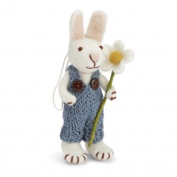 White Bunny with Blue Pants...