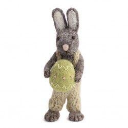 Grey Bunny with pants and...