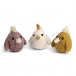 Mini Rooster - set of 3 -...