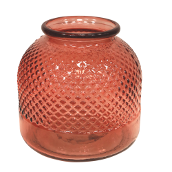 Vaso vetro rosa - Mastercraft
