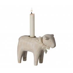 Lamb Candle Holder White...
