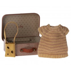 Knitted dress and bag in...