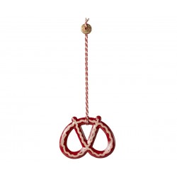 Metal ornament, Pretzel -...