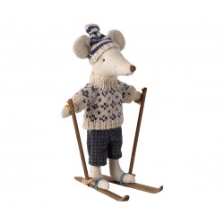 Winter mouse with ski set,...