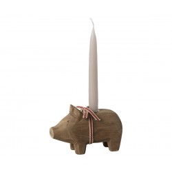 Candle holder, Small pig -...