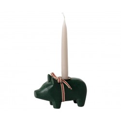 Candle holder, Small pig -...