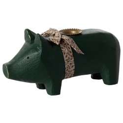 Candle holder, Medium pig -...