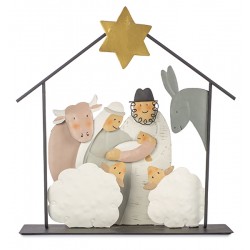 Presepe con casetta e...