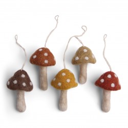 Autumn Mushrooms - Set of 5...