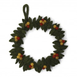 Small Green Wreath w/Autumn...