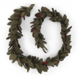 Garland w/Red Berries - Gry...