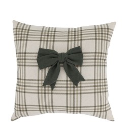 Pillowcase w. bow Green -...