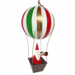 Santa in hot air balloon -...