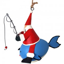 Santa Claus Fisherman on...