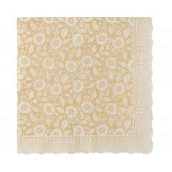 Napkin, Flowers - Yellow...