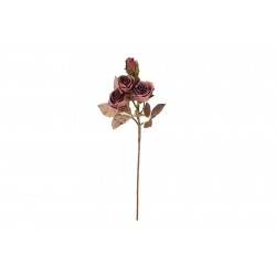 Pink mallow rose buds with...