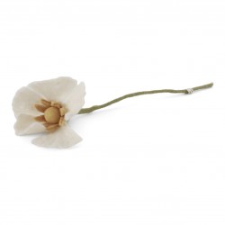 Poppy Flower - White - Gry...