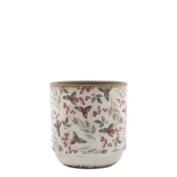 Vaso motivo foglie e bacche...