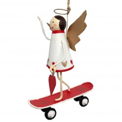 Angel on skateboard - Santa...