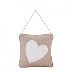 Pillow with white heart - A...