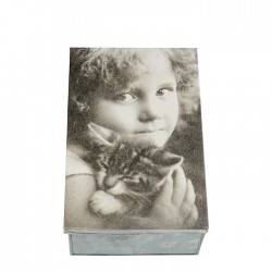 Baby tin box with kitten -...