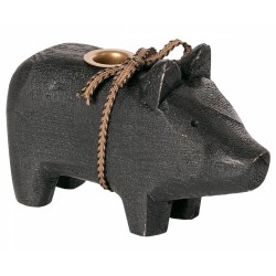 Wooden Pig Small Black 2020...