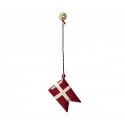 Metal ornament Danish flag...