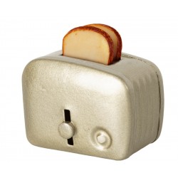 Miniature toaster & bread -...