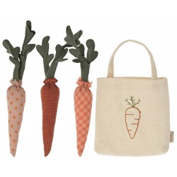 Carrots in shopping bag...