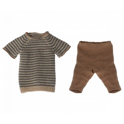 Pants and knitted sweater,...